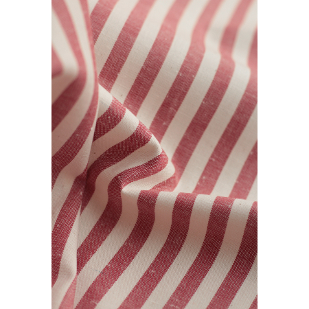 copy of Coton chiné aspect brut rayures moyennes 7mm coloris bleu marine / écru