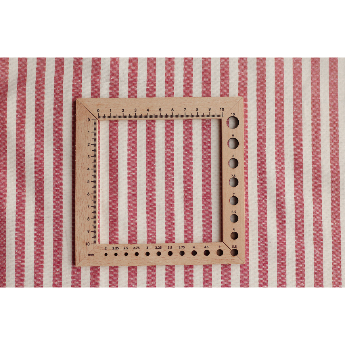 copy of Coton chiné aspect brut rayures moyennes 7mm coloris bleu marine / écru