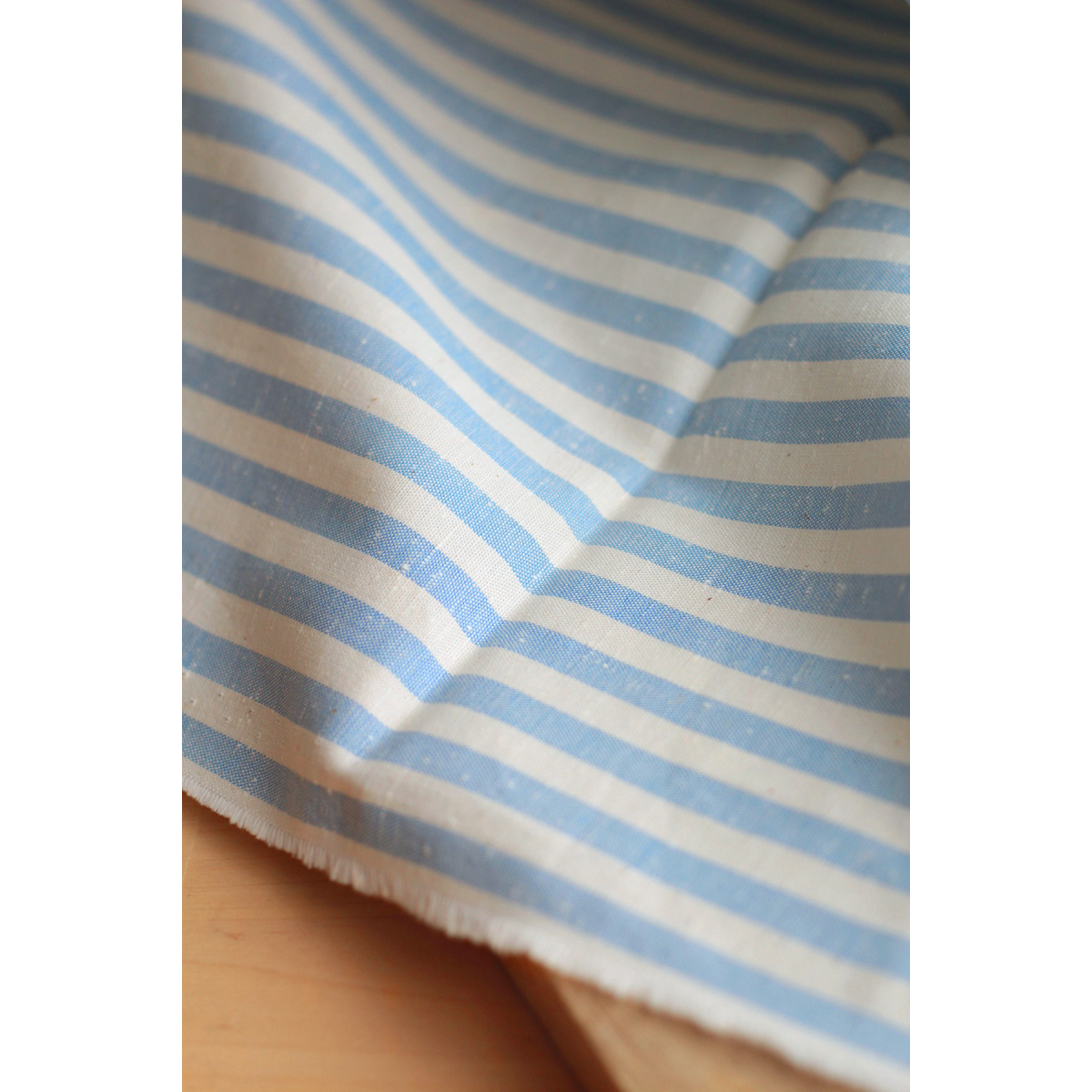 copy of Coton chiné aspect brut rayures moyennes 7mm coloris rouge / écru