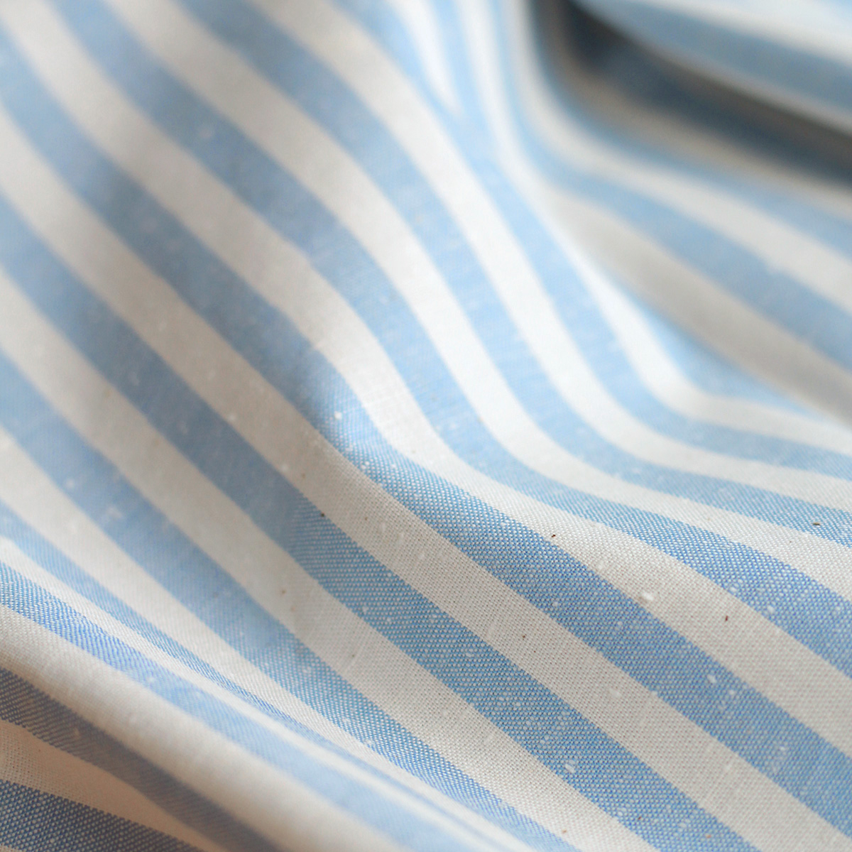 copy of Coton chiné aspect brut rayures moyennes 7mm coloris rouge / écru