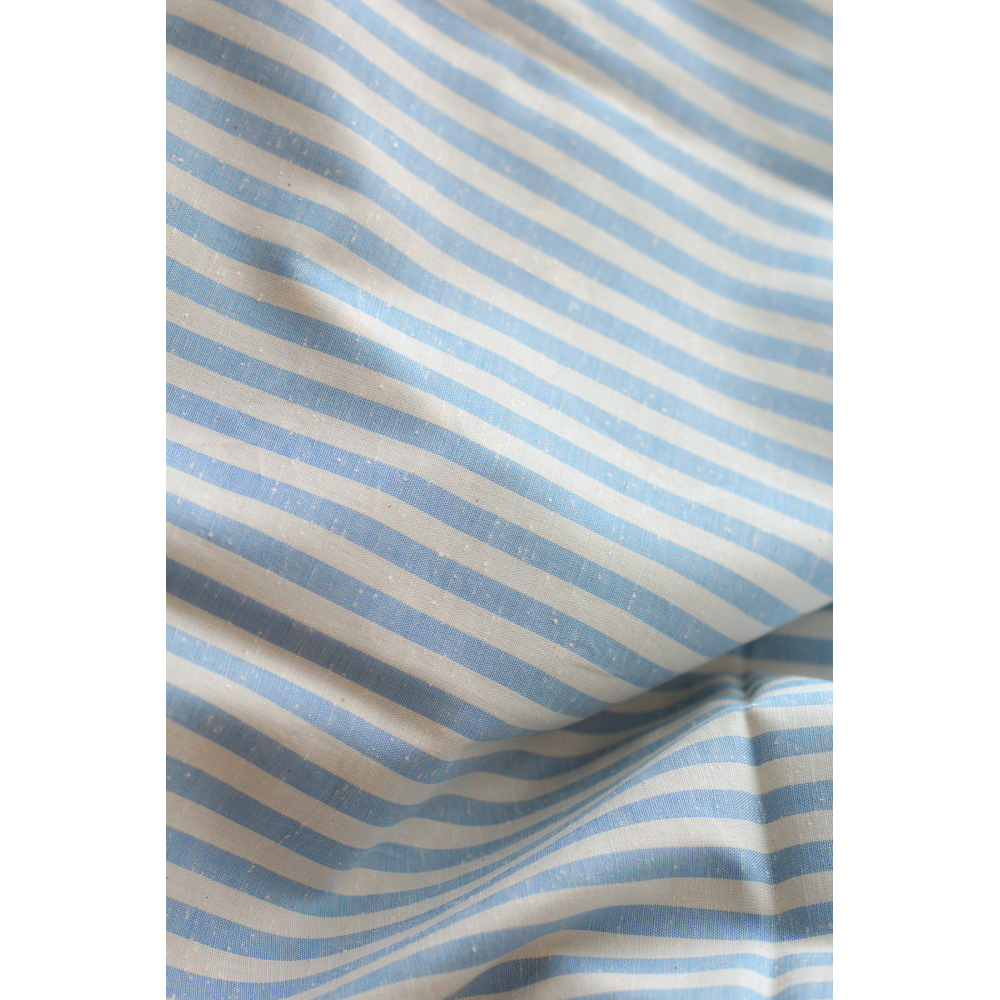 copy of Coton chiné aspect brut rayures moyennes 7mm coloris rouge / écru