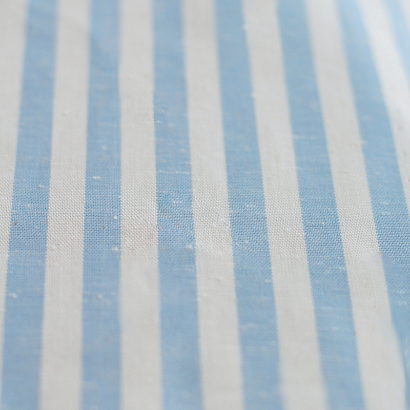 copy of Coton chiné aspect brut rayures moyennes 7mm coloris rouge / écru