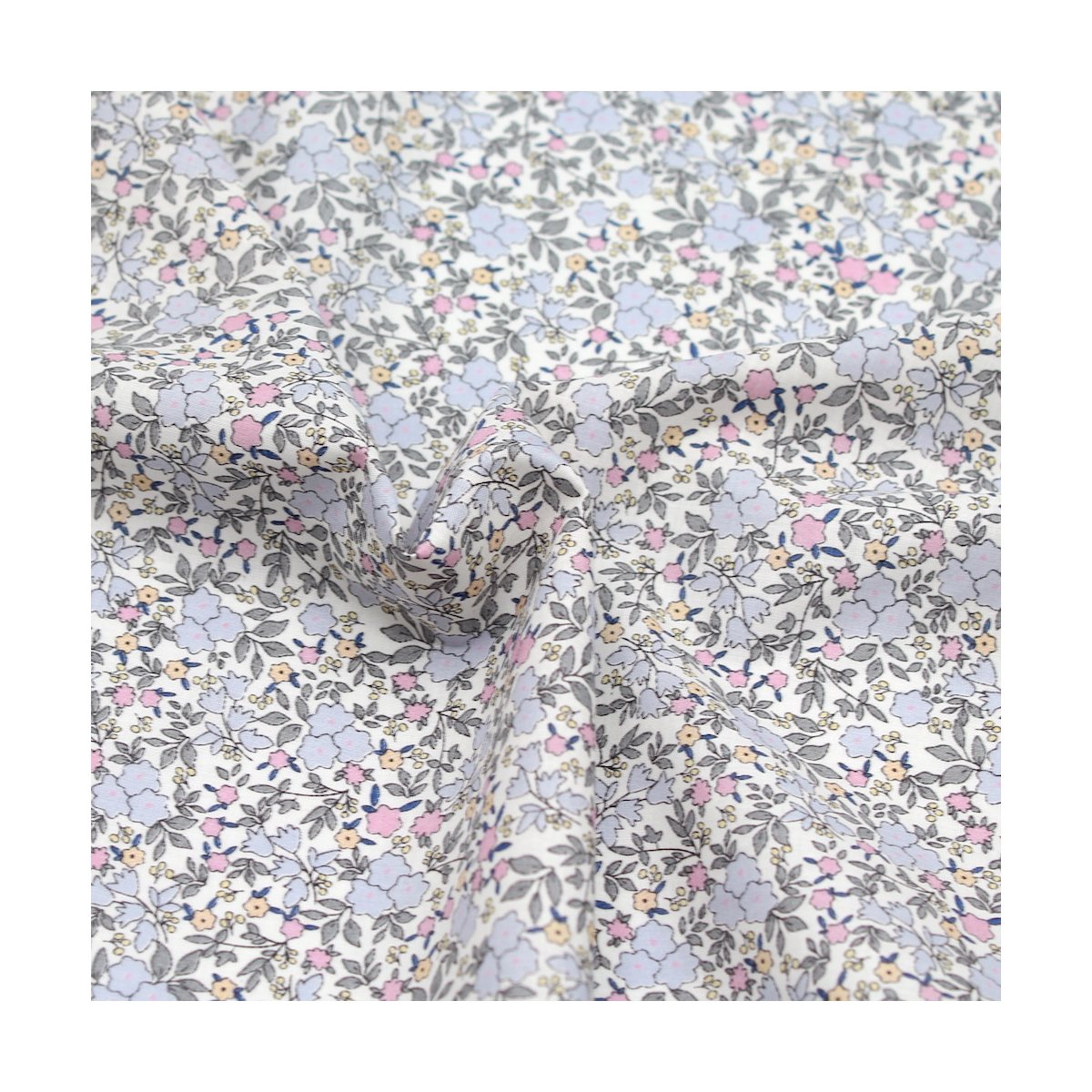 Batiste de coton SILKYNE imprimé fleuri Batiste de coton SILKYNE imprimé fleuri