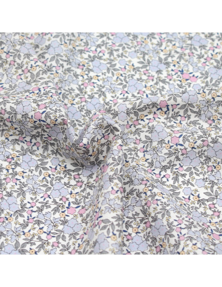 Batiste de coton SILKYNE imprimé fleuri