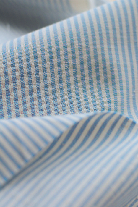 copy of Coton chiné aspect brut rayures moyennes 2mm coloris bleu marine