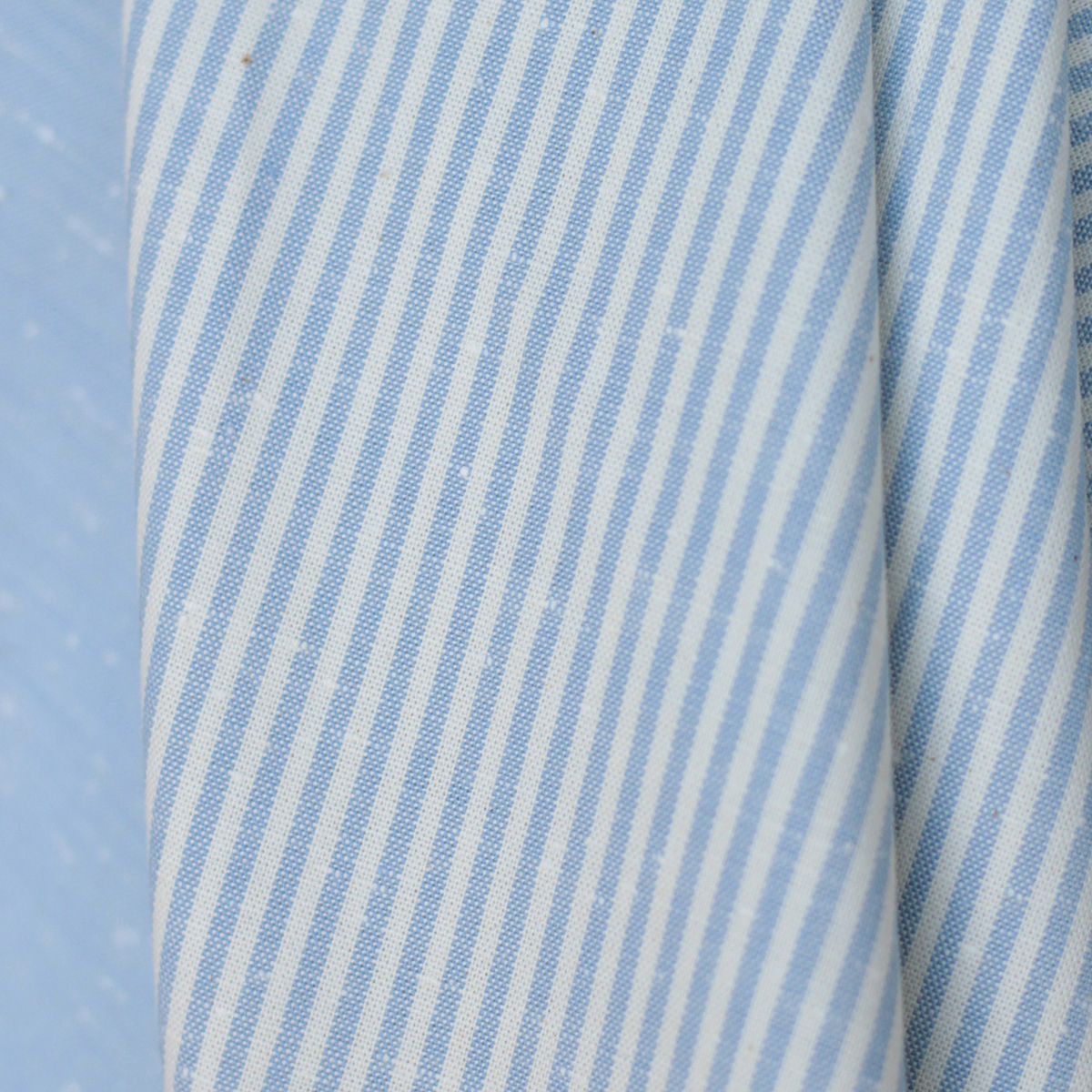 copy of Coton chiné aspect brut rayures moyennes 2mm coloris bleu marine