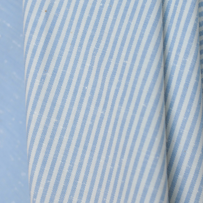 copy of Coton chiné aspect brut rayures moyennes 2mm coloris bleu marine