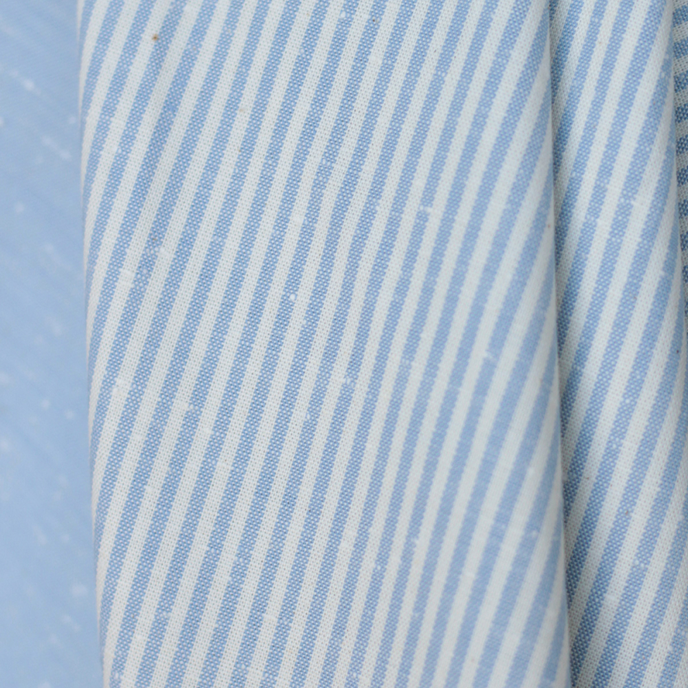 copy of Coton chiné aspect brut rayures moyennes 2mm coloris bleu marine