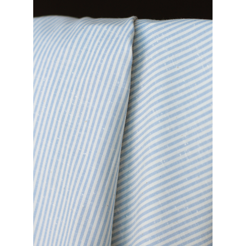 copy of Coton chiné aspect brut rayures moyennes 2mm coloris bleu marine
