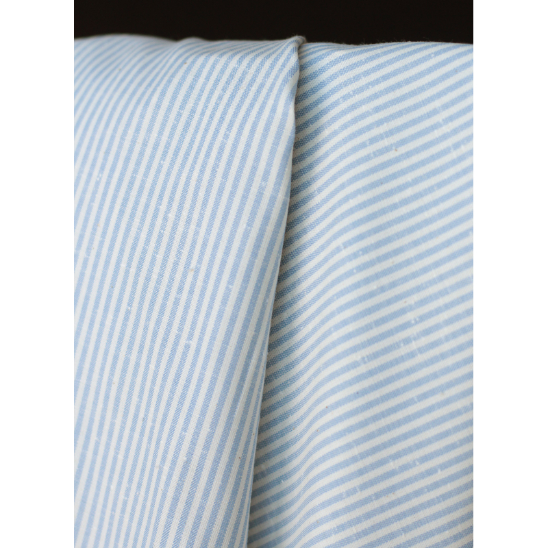 copy of Coton chiné aspect brut rayures moyennes 2mm coloris bleu marine