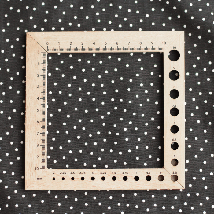 copy of Tissu lin coton lavé à pois fond sable