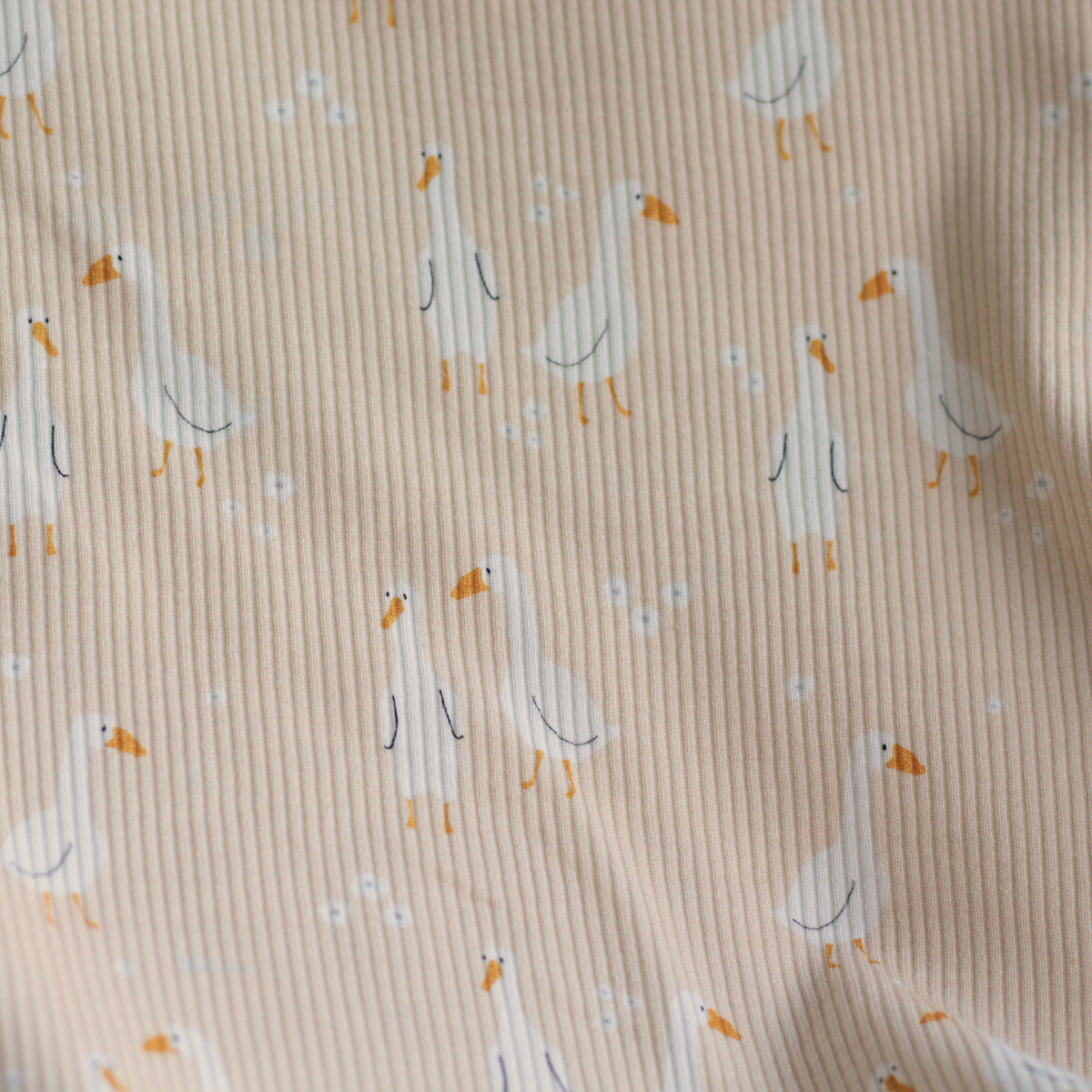 copy of Jersey coton côtes fines à motifs petits coeurs camel et ocre copy of Jersey coton côtes fines à motifs petits coeurs camel et ocre