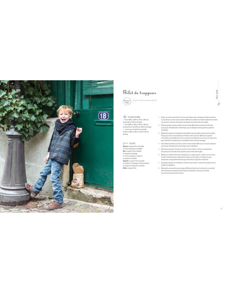 Livre Patrons de couture nouveaux intemporels pour enfants