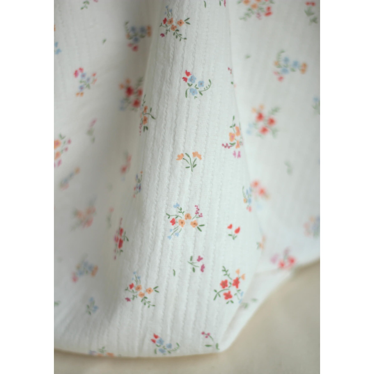 copy of Annabelle - Tissu double coton piqué droit motif fleuri