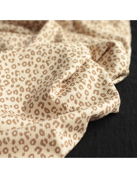 copy of Jersey coton côtes fines à motifs coeurs et papillons