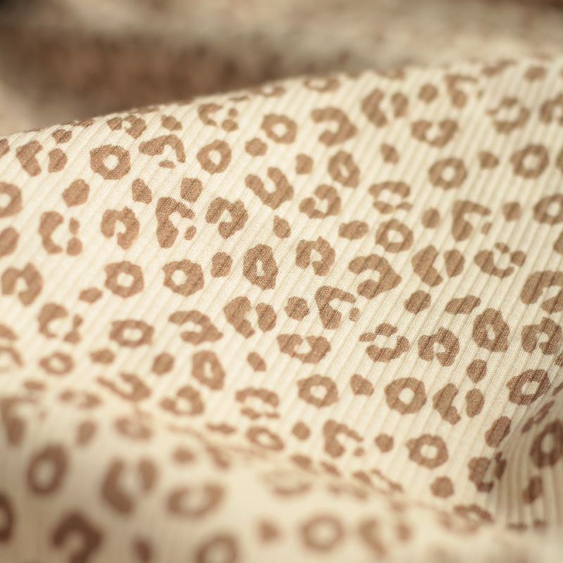 copy of Jersey coton côtes fines à motifs coeurs et papillons