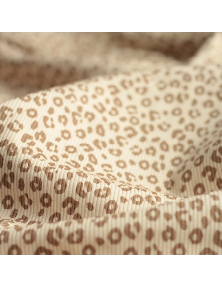 copy of Jersey coton côtes fines à motifs coeurs et papillons