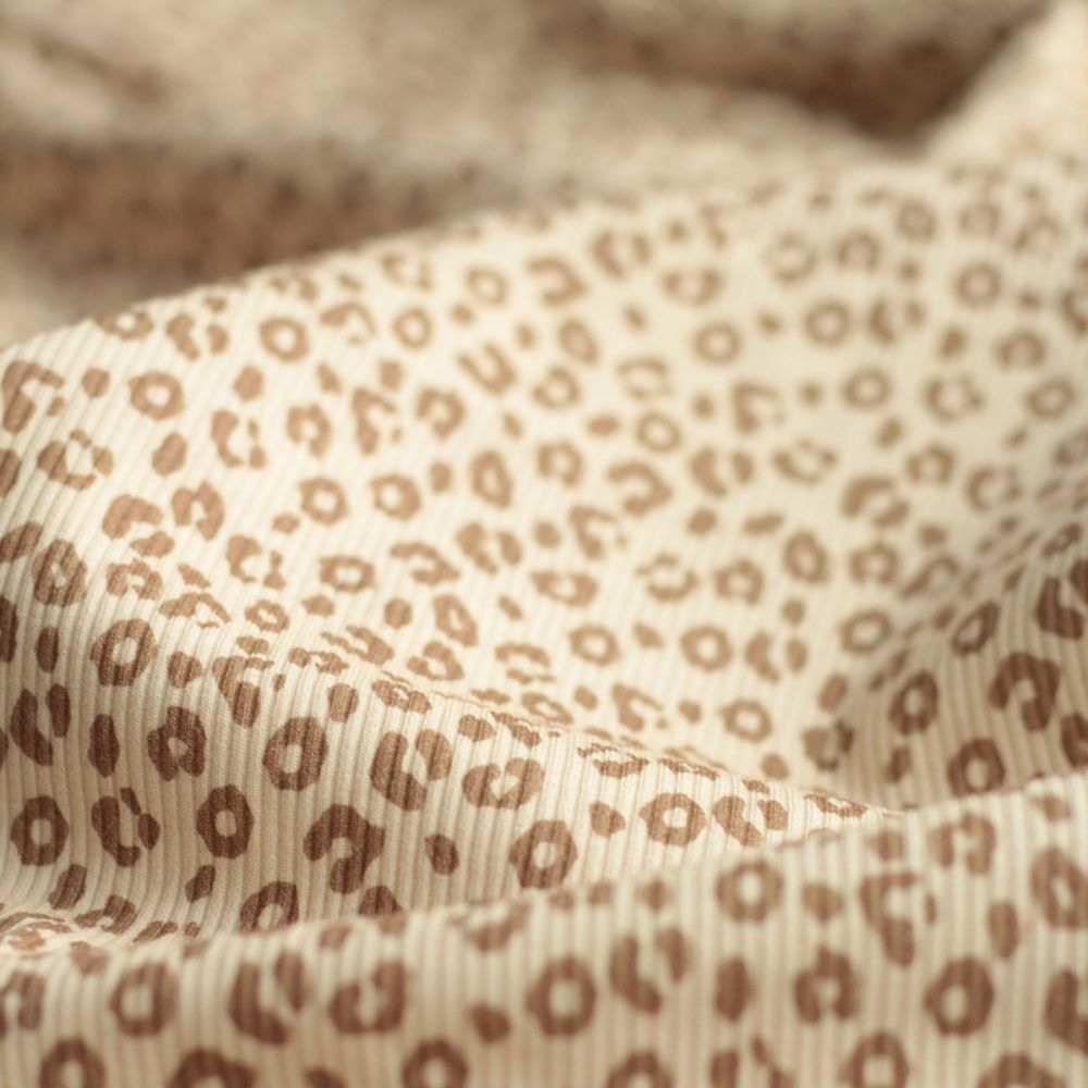 copy of Jersey coton côtes fines à motifs coeurs et papillons