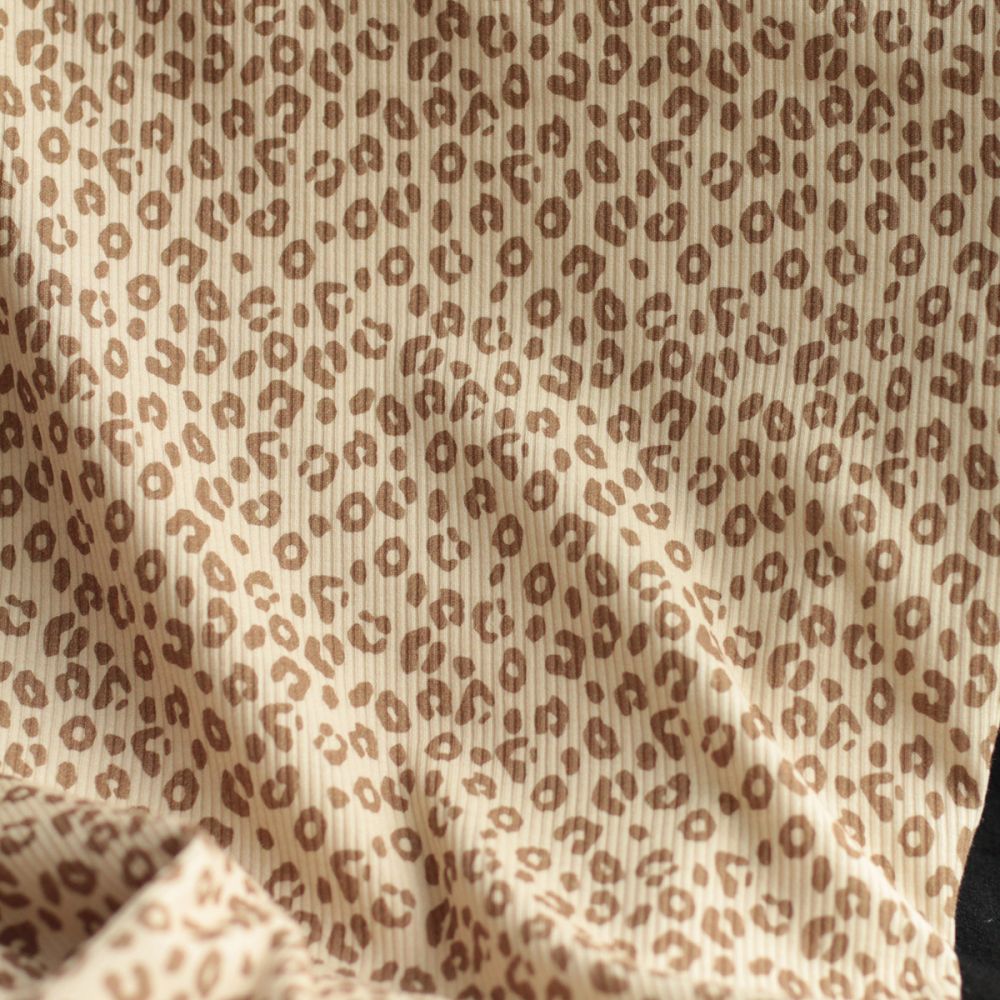 copy of Jersey coton côtes fines à motifs coeurs et papillons