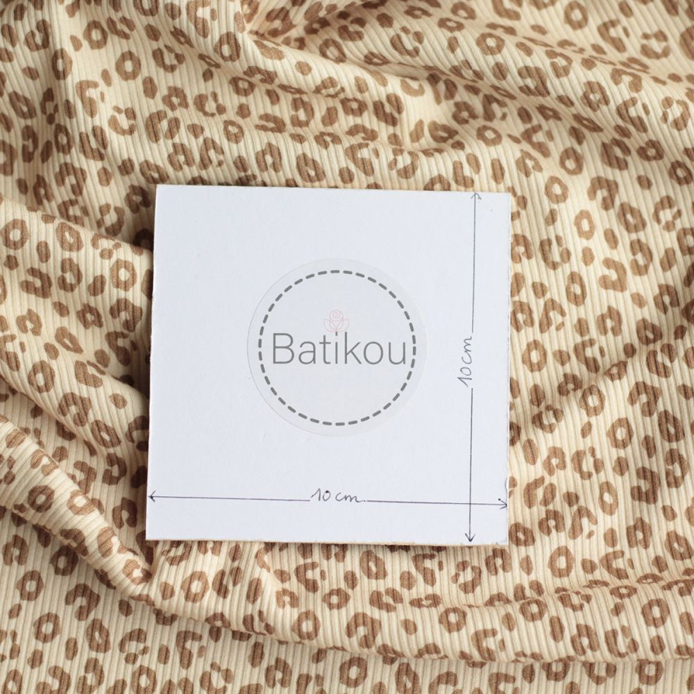 copy of Jersey coton côtes fines à motifs coeurs et papillons