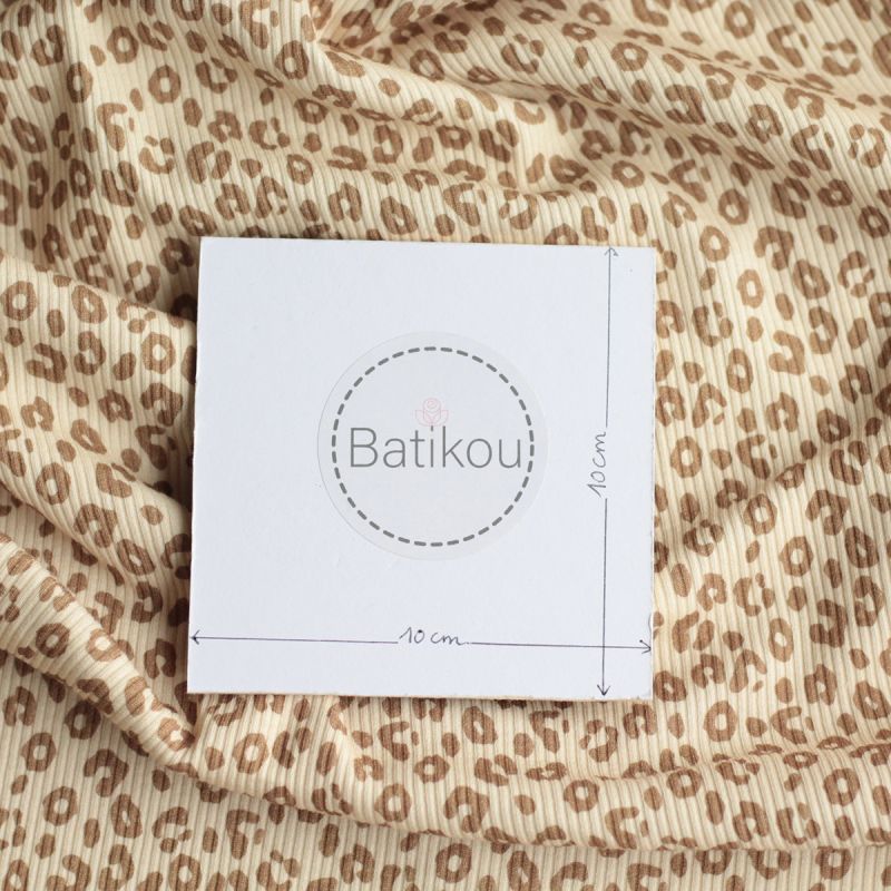 copy of Jersey coton côtes fines à motifs coeurs et papillons