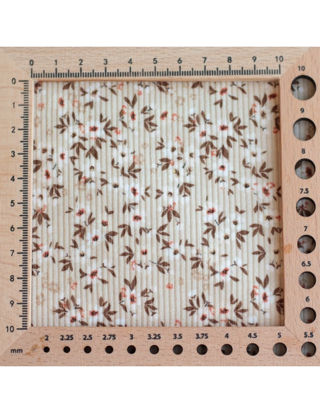 copy of Jersey coton côtes fines à motifs graou beige