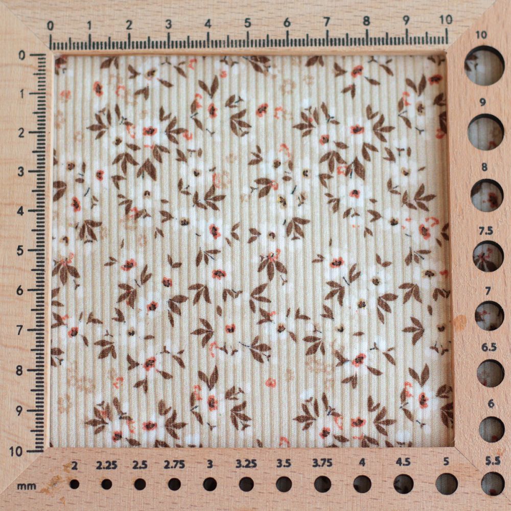 copy of Jersey coton côtes fines à motifs graou beige