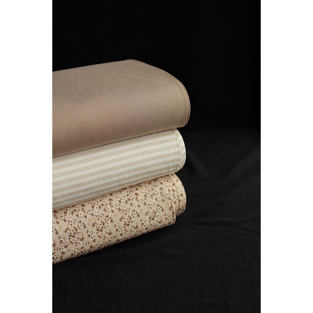 copy of Jersey coton côtes fines à motifs graou beige