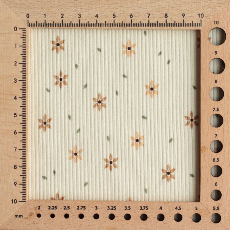 copy of Jersey coton côtes fines à motifs graou beige