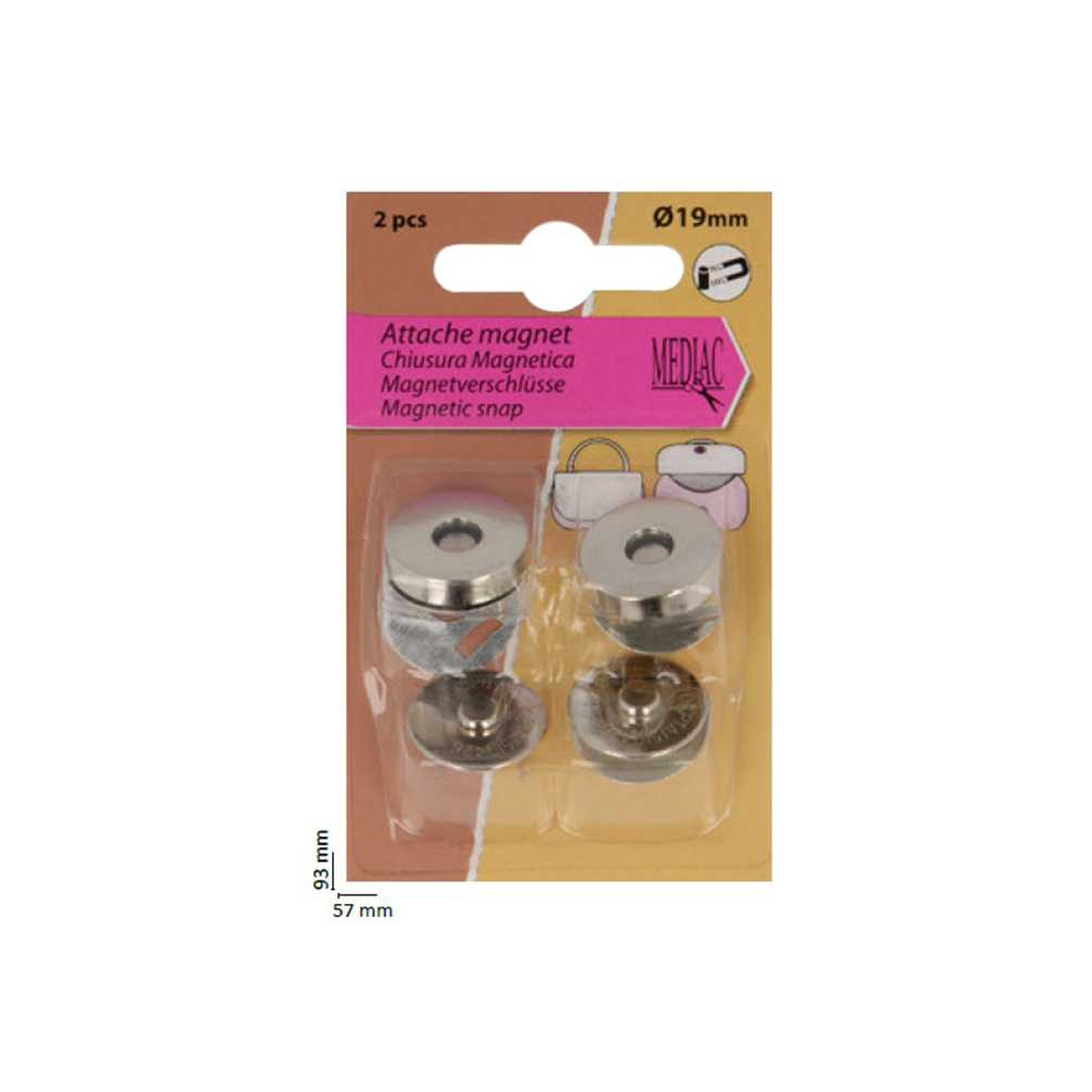 Attache pour fermoir magnétique ARGENT