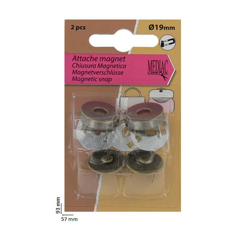 Attache pour fermoir magnétique BRONZE