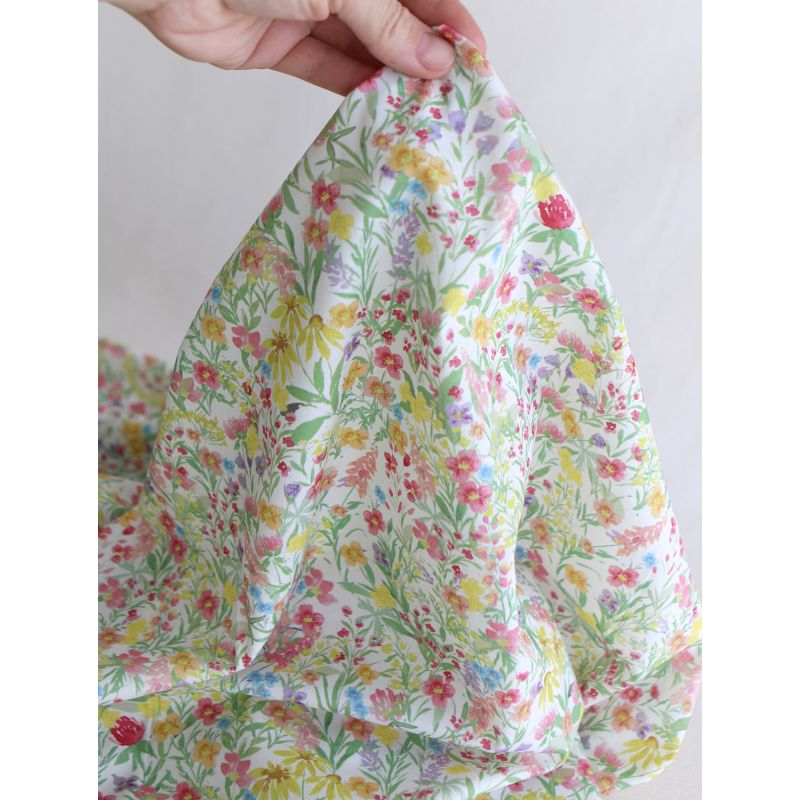 Sephora - Batiste de coton douce à imprimé fleuri aquarelle