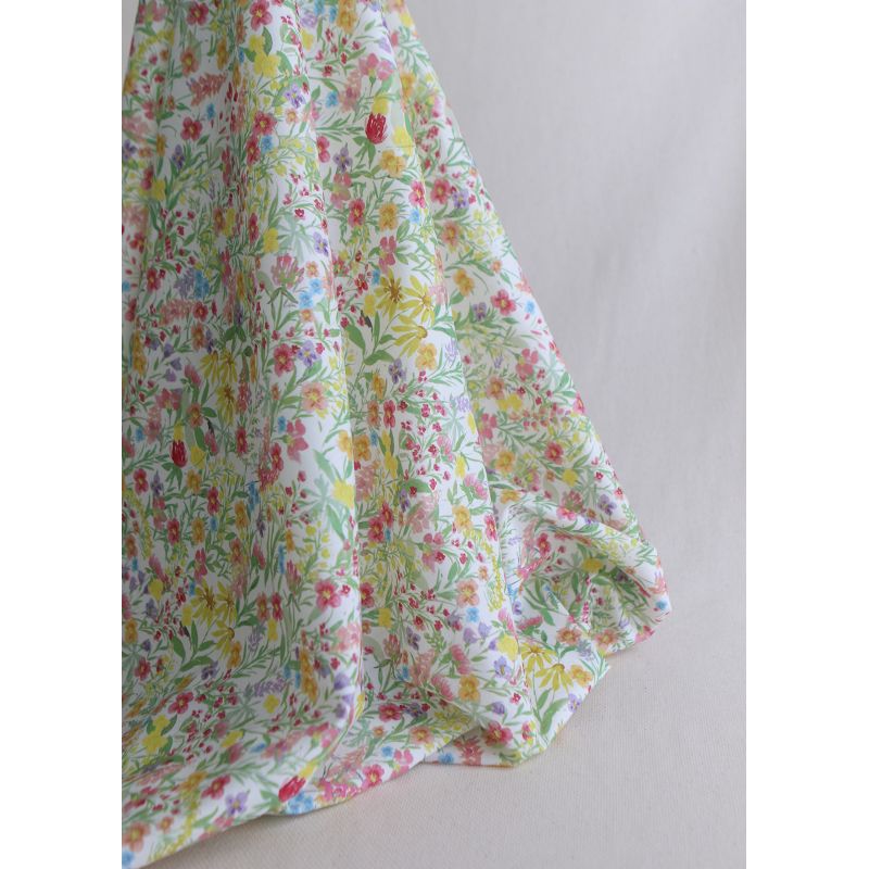 Sephora - Batiste de coton douce à imprimé fleuri aquarelle