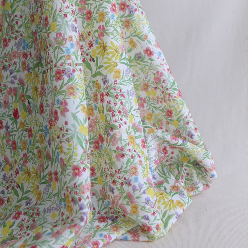 Sephora - Batiste de coton douce à imprimé fleuri aquarelle