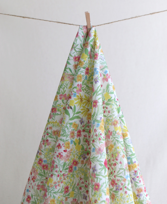 Sephora - Batiste de coton douce à imprimé fleuri aquarelle