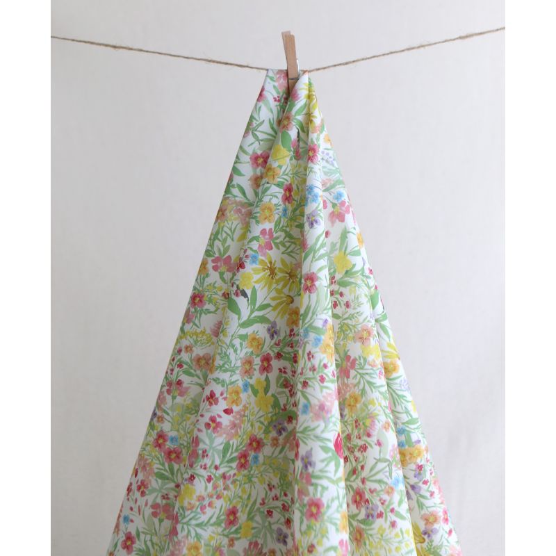 Sephora - Batiste de coton douce à imprimé fleuri aquarelle