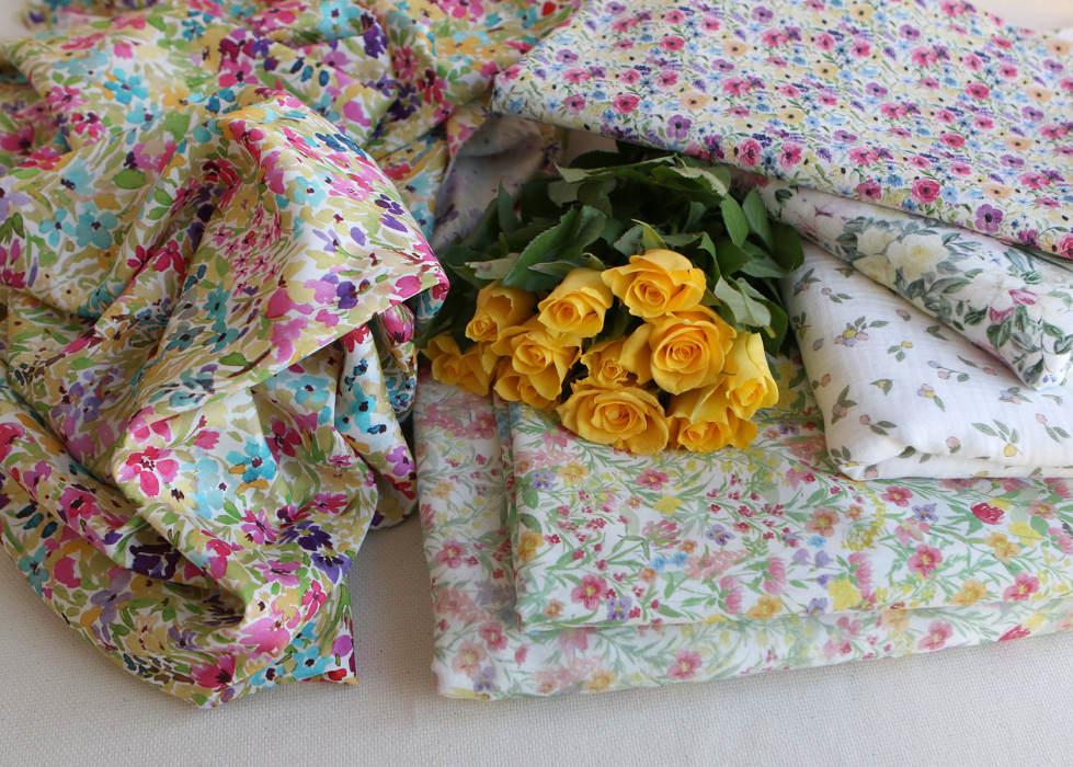 Sephora - Batiste de coton douce à imprimé fleuri aquarelle