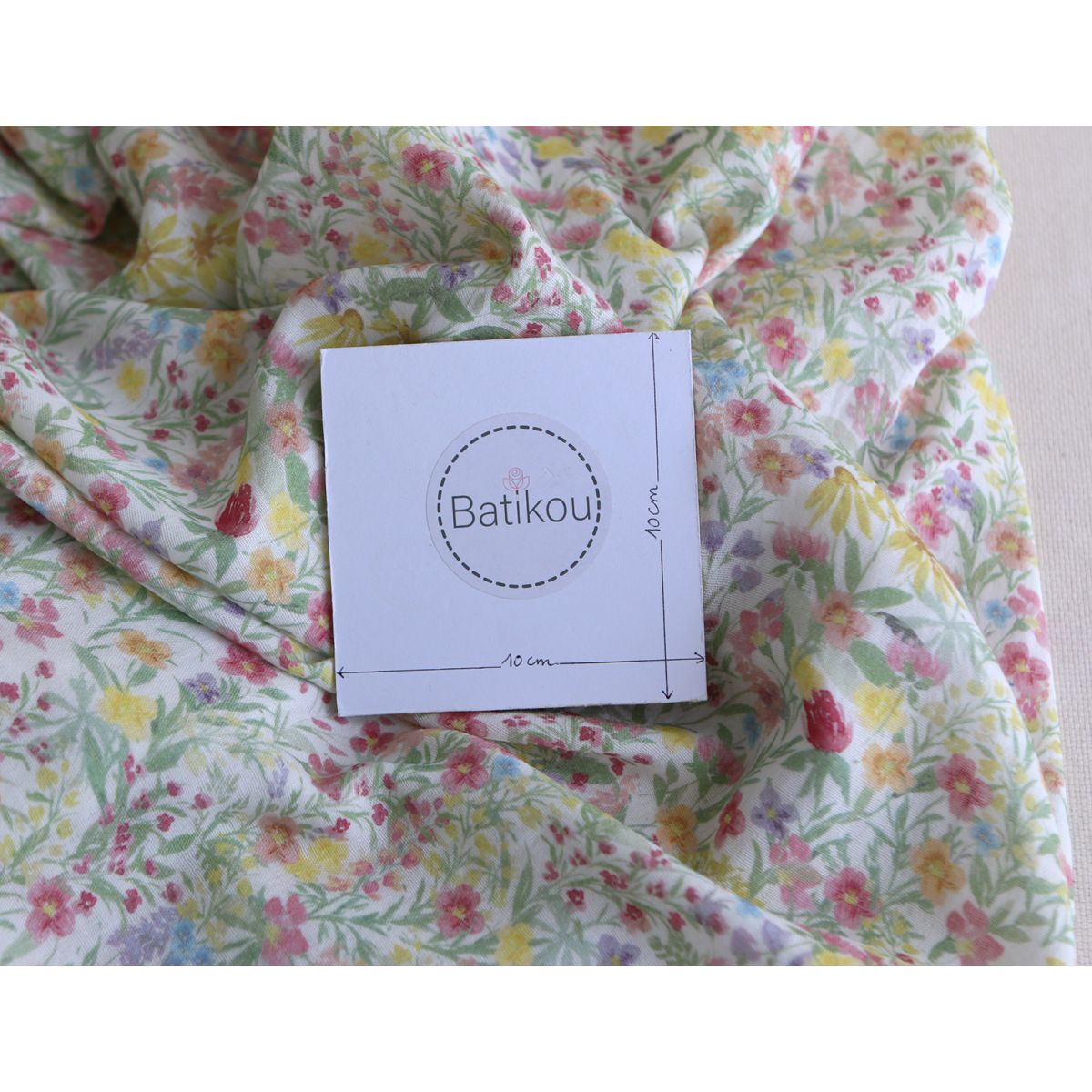 copy of Celine - Double gaze de coton BIO blanc motif fleuri marine / moutarde copy of Celine - Double gaze de coton BIO blanc motif fleuri marine / moutarde
