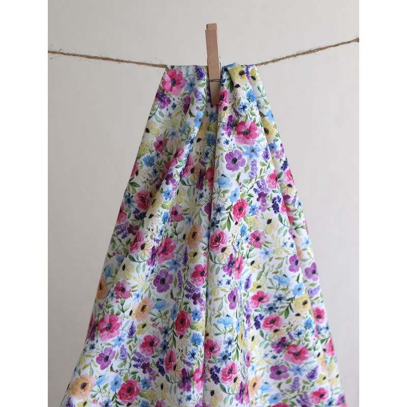 Ruth - Batiste de coton douce à imprimé fleuri aquarelle