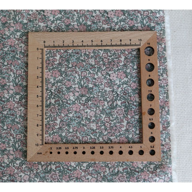 Opheline - Popeline coton douce BIO imprimé fleuri rose et sauge