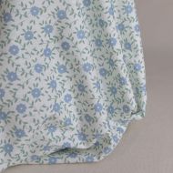 copy of Gaspard - Popeline coton BIO imprimé fleuri corail et sauge