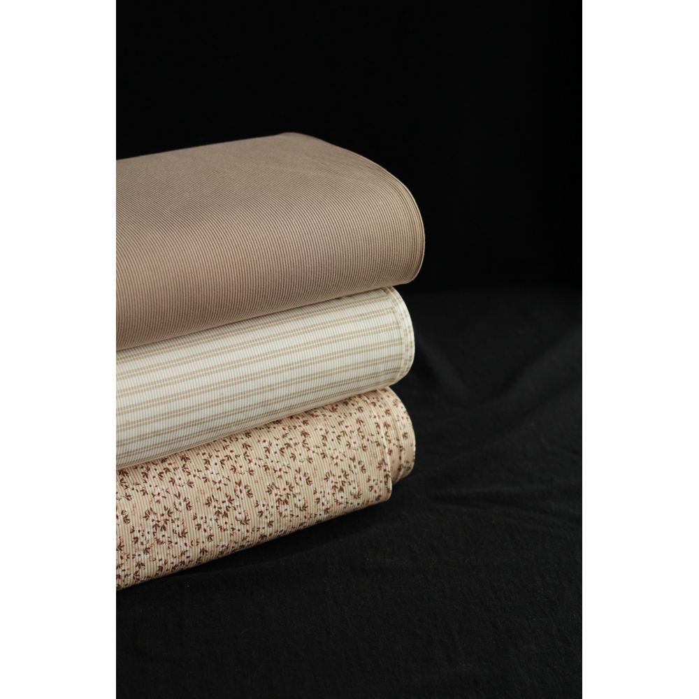 Jersey coton côtes fines coloris ficelle