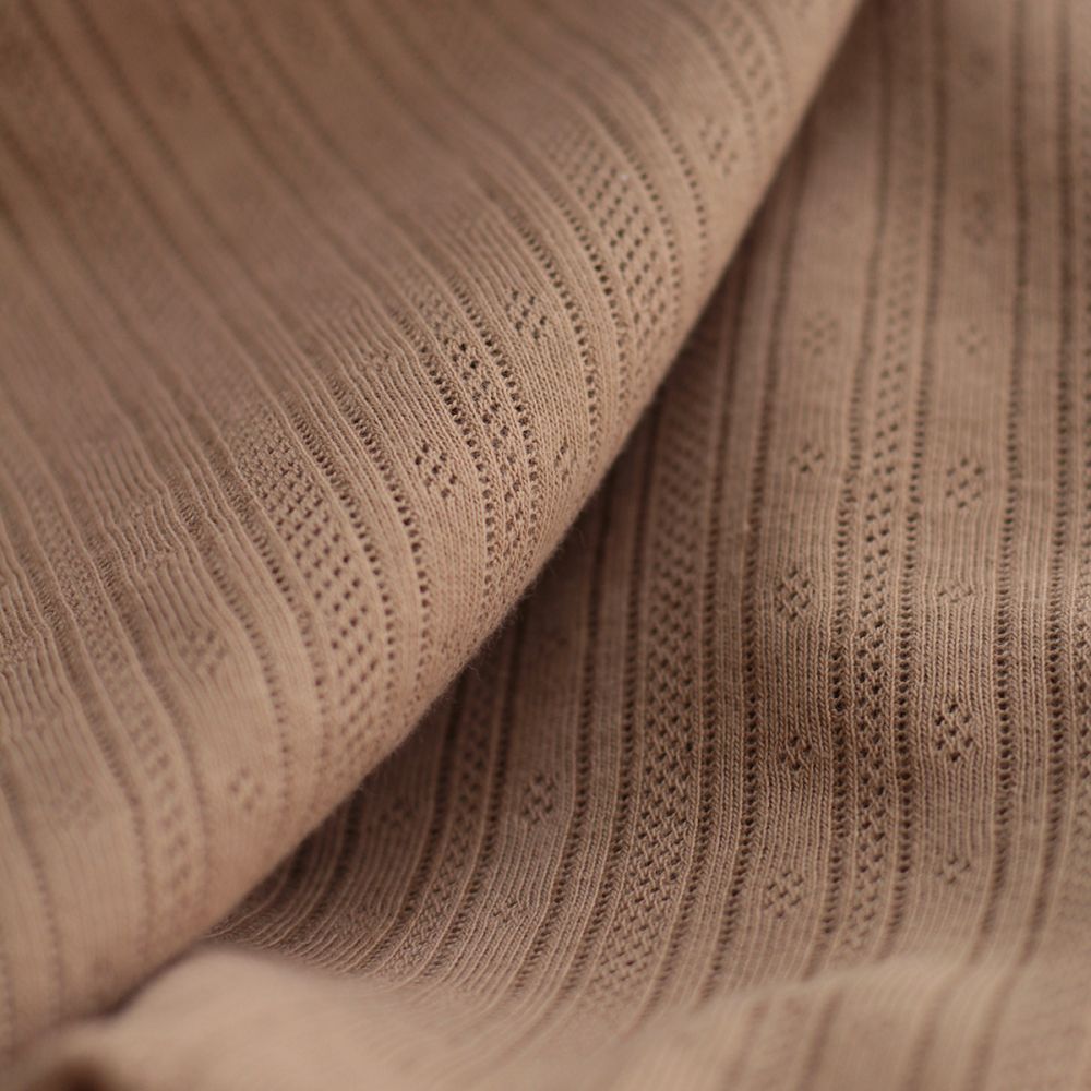 copy of Jersey coton maille pointelle coloris écureuil