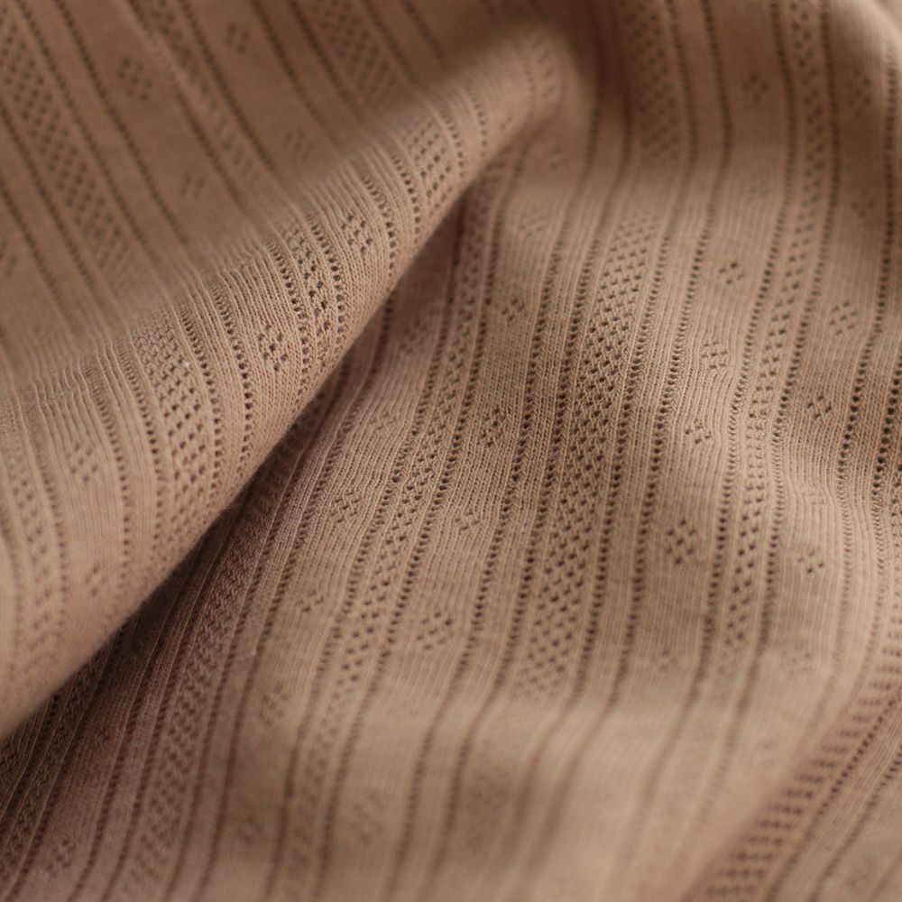 copy of Jersey coton maille pointelle coloris écureuil