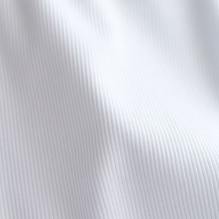 Jersey coton côtes fines coloris blanc Jersey coton côtes fines coloris blanc