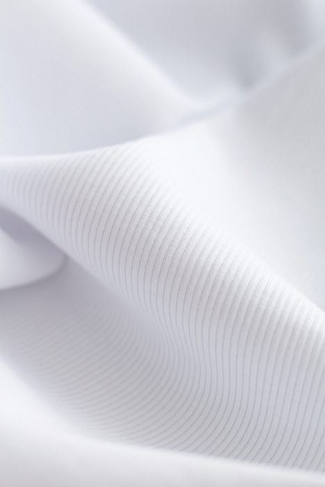 Jersey coton côtes fines coloris blanc