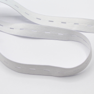 Elastique boutonnière 19mm x 1m BLANC