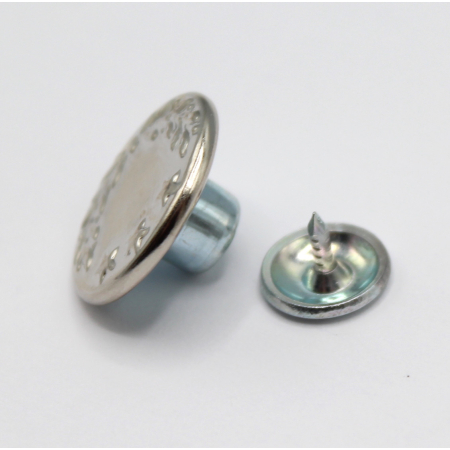 Bouton de jean 17mm coloris ARGENT Bouton de jean 17mm coloris ARGENT