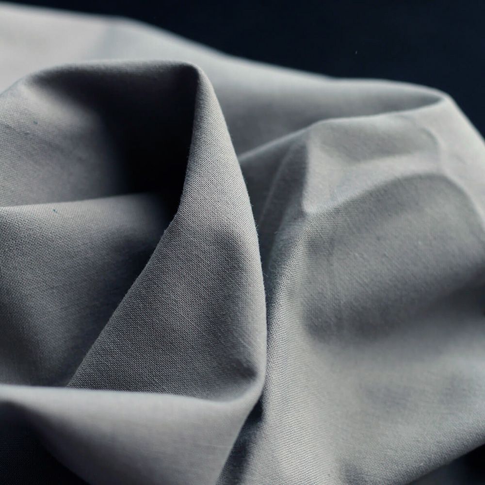 Popeline coton douce qualité SWEET coloris uni gris souris