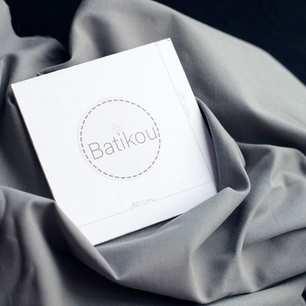 Popeline coton douce qualité SWEET coloris uni gris souris